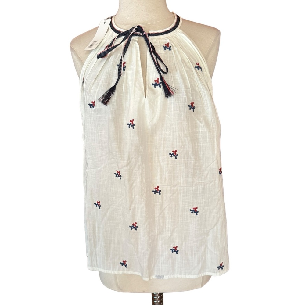 NWT Lucky Brand Embroidered Cotton Tank Top‎